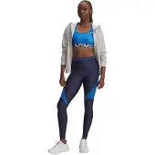 Under Armour Geribde compressieleggings voor dames (Blauw)