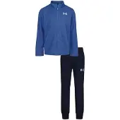 Under Armour Trainingspak met kwartrits voor jongens (Blauw/Zwaar)