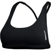 Speedo Bikinitop met ronde hals voor dames (Antraciet)