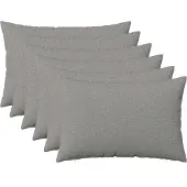 vidaXL Kussensloop 6 st HEERLEN Wolkgrijs 50 x 75 cm Stof