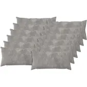 vidaXL Kussen met kussen HEERLEN 12 st Lichtgrijs Microfiber Fleece