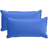 vidaXL Kussensloop 2 st HOUTEN Koninklijk Blauw 40 x 70 cm Polyester