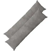 vidaXL Kussensloop 2 st HEERLEN Lichtgrijs 40 x 145 cm