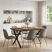vidaXL Eettafel met levendige rand 120 x 80 x 75 cm