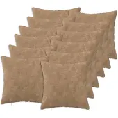 vidaXL Kussen met kussen HEERLEN 12 st Taupe Microfiber Fleece