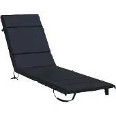vidaXL Ligstoel Kussen GEMERT 100% Polyester Donkerblauw