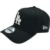 New Era Unisex 9Forty LA Dodgers-baseballpet voor volwassenen (Zwart/Zilver)