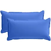 vidaXL Kussen met kussen HOUTEN 2 st Koninklijk Blauw Polyester