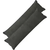 vidaXL Kussen met kussen HOUTEN 2 st Antraciet Microfiber Fleece