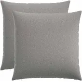 vidaXL Kussensloop 2 st HEERLEN Wolkgrijs 65 x 65 cm Stof
