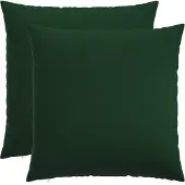 vidaXL Kussensloop 2 st HEERLEN Donkergroen 70 x 70 cm Stof