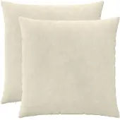 vidaXL Kussensloop 2 st HEERLEN Crèmekleurig 70 x 70 cm