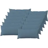 vidaXL Kussen met kussen HEERLEN 12 st Jeans Blauw Stof