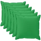 vidaXL Kussensloop 6 st HOUTEN Groen 35 x 35 cm Polyester
