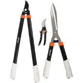 Green>it Garden Snoeiset 3-delig - Takkenschaar, Heggenschaar & Snoeischaar - Tuingereedschap Set