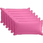 vidaXL Kussen met kussen HOUTEN 6 st Roze Polyester