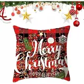 Ce Kerst Sierkussenhoes 45x45 cm - Feestelijke Decoratie