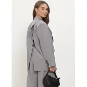 Neo Noir Blazer Aarielle Structure Grijs dames
