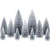 Lemax White pine trees set of 11
