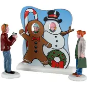 Lemax Frosty photo op, set of 3 ornament