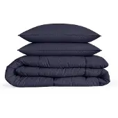 Eleganzzz Eazy Dekbed Zonder Overtrek Inclusief Kussenslopen - dark blue 240x200cm
