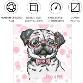 Diamond Dotz Hug A Pug 43x43 cm
