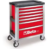 Beta C39/7 Rood Gereedschapswagen, met zeven laden - 039000003