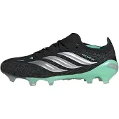 Adidas Predator Elite Gras Voetbalschoenen (FG) Zwart Zilver Mintgroen
