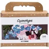Creativ Company cyanotypie hobbyset - creatieve cadeau labels maken.