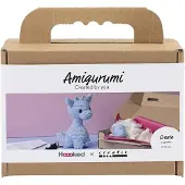 Creativ Company haakpakket amigurumi giraf lichtblauw katoen.