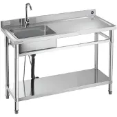 Vevor RVS spoelbak (120 x 50 x 94 cm)