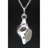 MOOYE ® - Collectie Zilveren Slakkenhuis middel 2 ketting hanger
