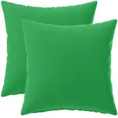 vidaXL Kussen met kussen HEERLEN 2 st Groen Polyester