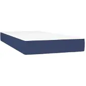 vidaXL Pocketveringmatras, medium, blauw, 120x190x20 cm, met stoffen bekleding