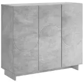 vidaXL Dressoir Betongrijs 85,5 x 31 x 75 cm Bewerkt hout