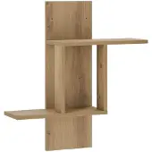 vidaXL Wandplank Artisanaal eiken 59 x 17 x 63 cm Bewerkt hout