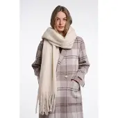 Rino & Pelle sccarf with fringes gella.7002612 999022 birch