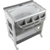 Bebeconfort Dolphy, bad- en verschoningsunit, mobiele 2-in-1-unit, vanaf de geboorte tot 12 maanden, 0-11 kg, Grey Mist