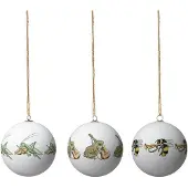 Design House Stockholm Elsa Beskow Kerstbal Pak Van 3 Kikker/hommel/krekkel - Kerstballen Lacquered Paper White - 2106-0117