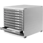 HAN CONTUR 1510-19 Ladebox Lichtgrijs DIN A4, DIN B5, DIN C4 Aantal lades: 10