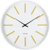 Karlsson Klok Arruga Retro White Citrine Yellow