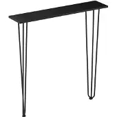 En.casa Console tafel Kokemäki met pinpoten 82x80x18 cm zwart