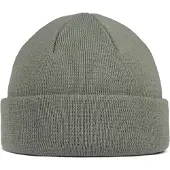 Buff - Knitted Beanie Lilon Fisherman - Muts One Size, olijfgroen/grijs
