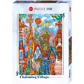 Heye Puzzle Charming Village - Blue Gate Puzzel (500 stukjes)