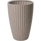 Garden ID Bloempot - Garden ID - Fancy - 40 x 58 cm - Voor tuin, balkon of interieur - Taupe