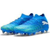 Puma Future 9 Match IJzeren-Nop Voetbalschoenen (SG) Blauw Luminous Blue Lime