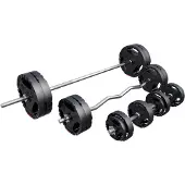 Gorilla Sports Halterset 100 kg Kunststof Gripper - 30 mm