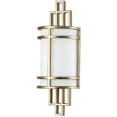 Elstead Lighting Wandlamp Fusion 1, dimbaar, messing / goud, Woon-/ Eetkamer, metaal, wandlamp