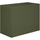vidaXL Plantenbak Olijfgroen 80 x 40 x 60 cm Koudgewalst staal