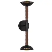 ELSTEAD Wandlamp Arden, dimbaar, zwart, Woon-/ Eetkamer, Aluminium, Modern, wandlamp